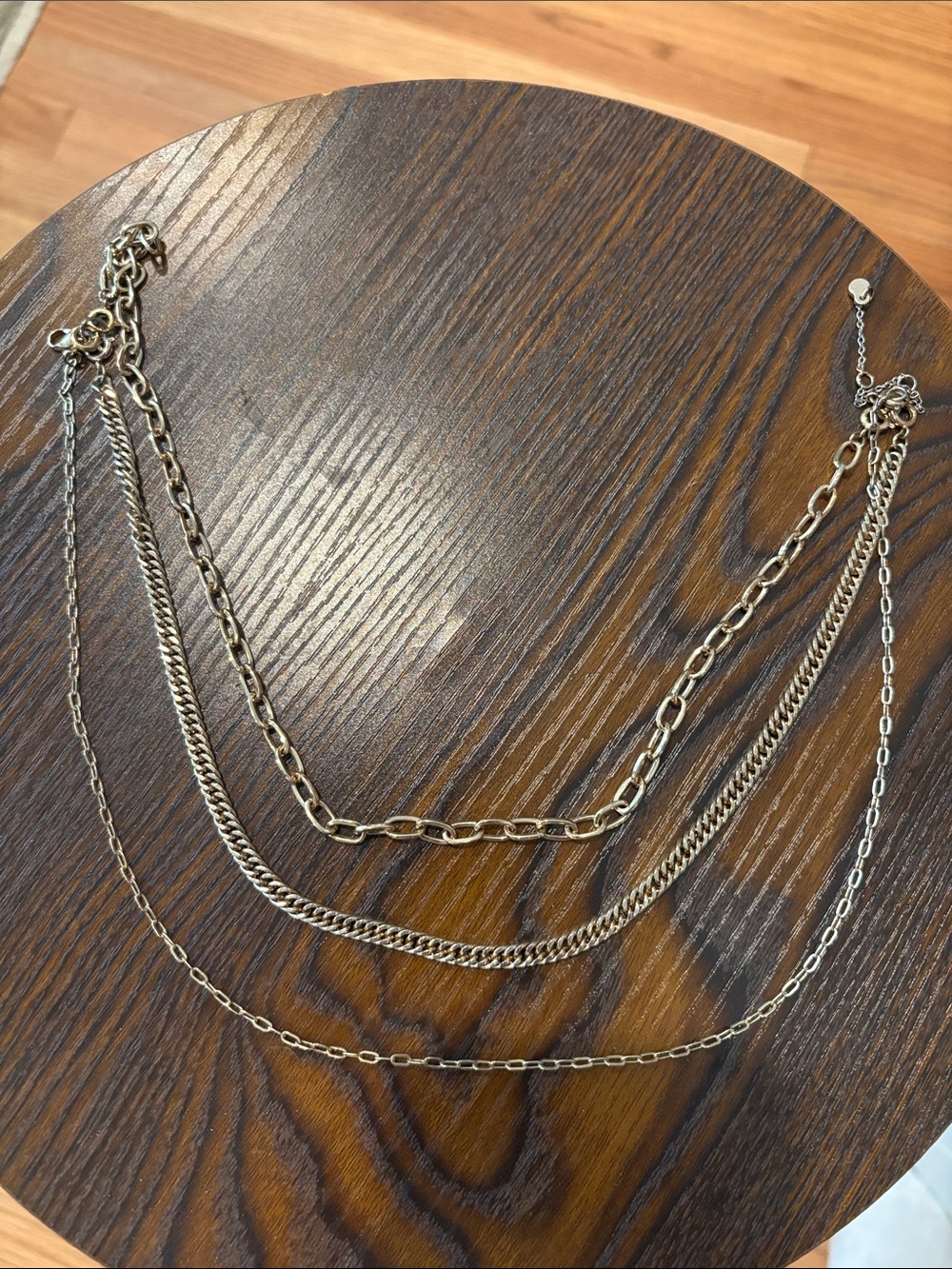 Layered Silver-Tone Multi Chain Necklace - Women Jewelry